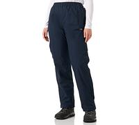 CMP - Pantalone da donna antipioggia con fodera e zip laterali su tutta la lunghezza, Black Blue, M