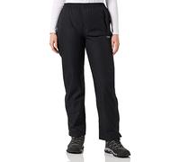 CMP - Pantalone da donna antipioggia con fodera e zip laterali su tutta la lunghezza, Nero, L
