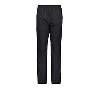 CMP - Pantalone da donna antipioggia con fodera e zip laterali su tutta la lunghezza, Nero, XXXL