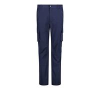 CMP Pantalone Leggero da Trekking Stretch con Tasconi Laterali da Uomo - 31T5617 (56, Blu)