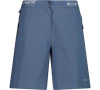 CMP - Women's Free Bike Stretch Bermuda + Mesh Underwear - Pantaloni da ciclismo 40 blu