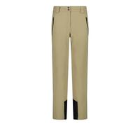 CMP Pantaloni Donna Stretch da Sci in Velluto Corduroy, Waterproof 20.000 (Beige (Sesamo), M)