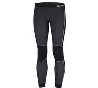 CMP, Pantaloni lunghi senza cuciture per bambini, Nero, 10/12