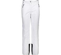CMP Pantaloni Sci Elasticizzati da Donna, Bianco, S
