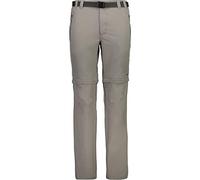 CMP Pantaloni Stretch Zip off, Uomo, 52, Tortora