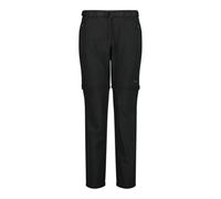 CMP Pantaloni Zip off Elasticizzati da Donna, Nero, XXL