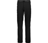 CMP Pantaloni Zip off Elasticizzati da Uomo, Nero, 58