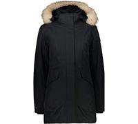 Cmp Parka Climaprotect Con Cappuccio Eco Fur, Giacca Donna, Nero, 42, Nero