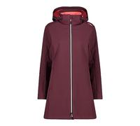 CMP - Parka da Donna con Cappuccio e Zip, Burgundy, S