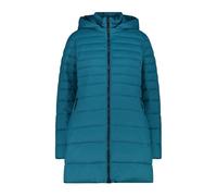 CMP - Parka da donna in nylon con cappuccio removibile, Teal, 46
