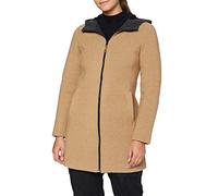 CMP - Parka in lana da donna con cappuccio fisso, Dune-Grey Mel., 46
