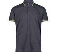 CMP Polo Da Uomo in Mèlange Stretch, F.lli Campagnolo - N950 (Grigio Blue)