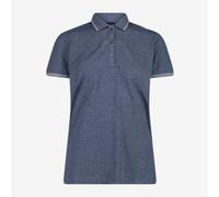 CMP Polo da Donna in Mèlange Stretch, F.lli Campagnolo - M926 (Blue/Bianco/Grigi
