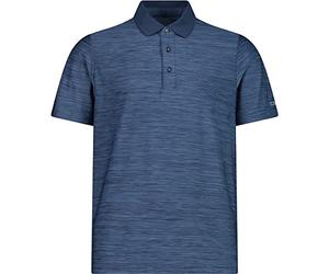 CMP Polo da Uomo Melange Stretch Polo, M862 B. Blue Mel., 60