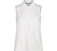 CMP - Polo senza maniche da donna, Bianco-Grey, 48