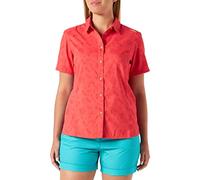 CMP Polyester Half Sleeves T-Shirt Floral Style, Woman, Red Kiss, 40