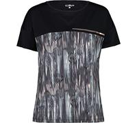 CMP Polyester Jersey T-Shirt Half Colored, Girl, 50, Nero-Rose
