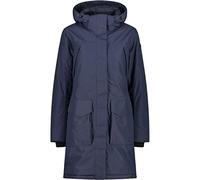 CMP Pongee dobby long coat, Woman, Black Blue, 44