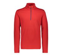 CMP Pullover IN Pile Man Sudore Rosso Traspirante Elastico Riscaldamento Pianura
