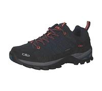 CMP Rigel Low Trekking Shoes Wp, Scarpe da trekking Uomo, B.Blue-Flash Orange, 39 EU