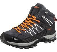 CMP Rigel Mid Trekking Shoes Wp, Scarpe da trekking Uomo, Antracite-Flash Orange, 46 EU