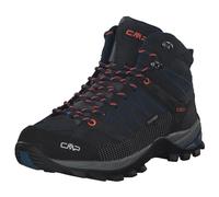 CMP Rigel Mid Trekking Shoes Wp, Scarpe da trekking Uomo, B.Blue-Flash Orange, 40 EU