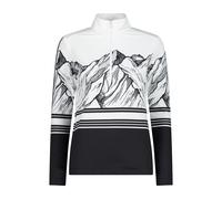 CMP Second layer mezza zip in Softech Bianco/Nero da donna 40 IT Nero