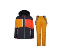 CMP Set giacca da bambino e mantello antracite - 140, Antracite_Orange, 140