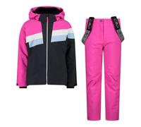 CMP Set Tuta Sci da Bambina in Twill, 34W4815 (Antracite/Fucsia, 152)