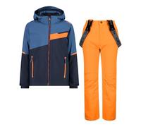 CMP Set Tuta Sci da Bambino in Twill, 34W4944 (Blu Scuro/Arancione, 116)