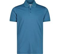 CMP Short-Sleeved Polo Shirt, Man, B.Blue-Acido, 50