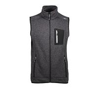 CMP, Gilet da uomo, Nero-Glacier, 48
