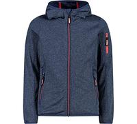 CMP Softshell Jacket With Climaprotect Wp 7,000 Technology, Hooded Knit Tech fleece, Girl, Blue-Light Blue, 164
