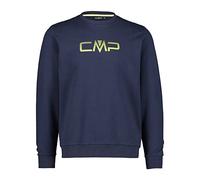 CMP Stretch Fleece Sweatshirt Plain Colour, Man, 52, B.Blue-Acido
