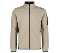 CMP - Striped Jacquard Jacket - Giacca in pile 54 beige
