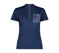 CMP - T-Shirt Elasticizzata da Bici da Donna, Blue-Fuxia, 42