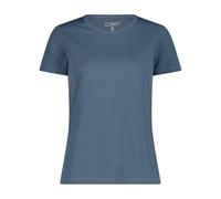 CMP T-Shirt Girocollo Dry Function con Logo Donna, 39T5676 (IT, Testo, M, Regular, Regular, Space)
