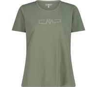 CMP T-Shirt Girocollo Dry Function con Logo Donna Art.39T5676P (IT, Testo, 3XL, Regular, Regular, Avocado)