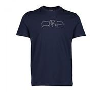 CMP - T-Shirt in Jersey da Uomo, B.Blue-Bianco, 50