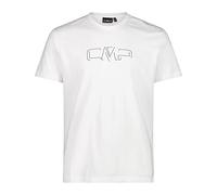 CMP - T-Shirt in Jersey da Uomo, Bianco-B.Blue, 46