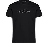 CMP - T-Shirt in Jersey da Uomo, Nero, 48