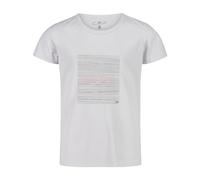 CMP T-Shirt Maglietta, Bianco-Orchidea, 110 Unisex-Bambini e Ragazzi