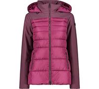 CMP Taffeta long jacket padded, Woman, Amaranto, 46