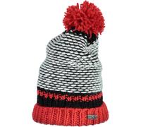 CMP Tappo Beanie Bambini Lavorato a Maglia Cappello Rosso Righe Grosse Logopatch