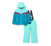 CMP - Tuta da sci in twill da bambini con cappuccio removibile, Lake, 104
