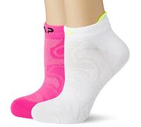 CMP 3I96877, Calzini Donna, Bianco/Rosa Fluo, 36/38, Bianco/Rosa Fluo, 36/38