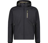 CMP Uomo Zip Hoodie Softshell giacca, antracite-sage, XXL