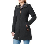 CMP Wollmantel Cappotto, Donna, Carbone Melange/Grigio Melange, 36