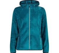 CMP - Woman Jacket Fix Hood, Teal, 42