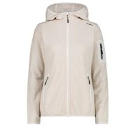 Cmp Woman Jkt Fix Hood Pile Capp. Zip Panna Microtrama Donna 3H19826 06XU